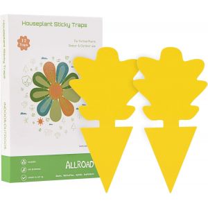 Lot de 18 pi&iquest;&iquest;ges collants jaunes pour attrape-moustiques - Pour attrape-plantes - Pour int&iquest;&iquest;rieur et ext&iquest;&iquest;rieur - Pour mouches blanches, moustiques, champignons, insectes volants - Neuf