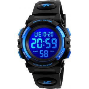 Kalanka-Enfants Montre Numérique Sport Extérieur 50m Étanche Montres Électroniques Réveil 12/24 H Chronomètre Calendrier Boy Girl Montre - Neuf