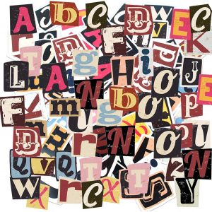 104pcs Lettre Autocollante Vintage, Lettre Autocollante En Imperméable, Autocollant De Scrapbooking Pour Panneau, Boîte Aux Lettres, Étui De Voyage, Décor, Réservation De Scrap, Artisanat D'art - Neuf
