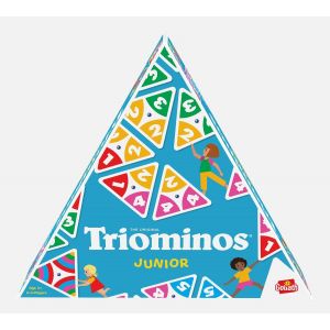 Sansh-- Triominos Juinior - Jeu De Société Pour Enfants Dès 4 Ans - Dominos Innovant À 3 Côtés - Jeu Educatif Et De Réflexion - Apprentissage Couleurs, Chiffres Et Calculs - 2 À 4 Joueurs - 20 Min - Neuf