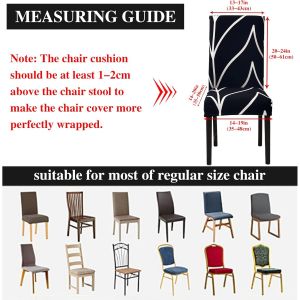 Few-Housse De Chaise Salle À Manger Extensible 4 Pièces,Housse De Chaise Universelle Lavables,Couverture De Chaise Facile À Nettoyer Pour Décor Salle À Manger Hôtel Restaurant(Ligne Noire,Par 4) - Neuf