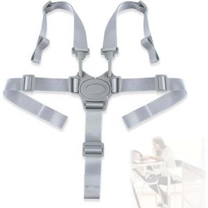 Sangle De S&eacute;curit&eacute; Pour Chaise Haute, Harnais 5 Points Pour Poussette,Ajustable Ceinture De S&eacute;curit&eacute; Pour Poussette, Pour Chaise Haute B&eacute;b&eacute; Landau Et Poussette Harnais Chaise Haute Bebe (A) (A) - Neuf