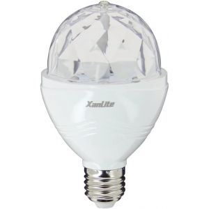 Kalanka-Ampoule Led Couleur A60 Rotative Disco-Led Culot E27 - Ampoule Couleur Boule Angle &Eacute;clairage 120&deg;- Lampe Rgb Multicolore 3,2w- Lumi&egrave;re Rvb - Sedrvb - Neuf