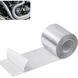 KALANKA-Ruban Isolant Thermique,Bande de Protection Contre la Chaleur des gaz D'échappement, 5 m x 5 cm Bande D'échappement Résistante à la Chaleur pour Voiture, Moto, Collecteur, Bande de Collecteur - Neuf