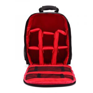 Appareil photo Sac à dos (Rouge), Appareil-photo Imperméable Sac à dos Multifonctionnel, Respirant Appareil photo Sac de Rangement, Antichoc et Résistant à l'usure Appareil photo Numérique Sac à dos - Neuf