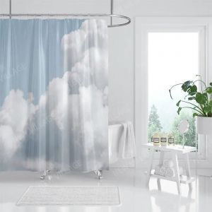 Rideau De Douche En Tissu Imperméable,Accessoires De Rideau De Bain,Décor Nordique Bohème,Kampx200,180X200,240X200.22114Yl-000680.W140Xh180Cm - Neuf
