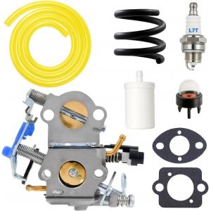 Carburateur pour Tronconneuse Husqvarna 455 455E Rancher 460 461, Kit avec Joint et Filtre a Carburant, Installation Facile, Remplacement WTA-29 - Neuf