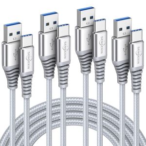Thef-Câble Usb C Charge Rapide[Lot De4,1m+2m+2m+3m],Cable Usb Type C Chargeur 3a Nylon Tressé Cable Pour Samsung Galaxy S23 S22 Ultra S21 S20 Plus S10 S9 S8,A21 A51 A52 A53 A71 A72,Note 20 10 - Neuf