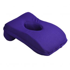 Coussin De Repos En Mousse A Memoire De Forme Et Velours Face Vers Le Bas, Violet - Neuf