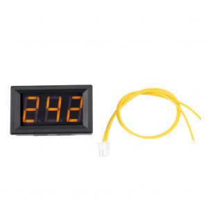 Voltmetre numerique 0,56 pouce, deux fils, AC 70-380 V, affichage LED numerique (jaune) - Neuf