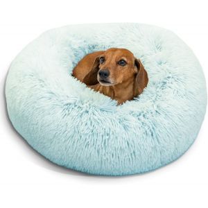 The Original Calming Donut - Coussin Pour Chat/Chien Lux - Fausse Fourrure - Vison - S/58 X 58cm - Neuf