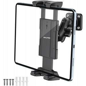 Support Mural Tablette Murale iPad pour Mur Cuisine Salle de Bain, Compatible avec 5"" - 13"" iPad Pro Mini Air iPhone Galaxy Tab S9 Kindle Switch R&eacute;glage &agrave; 360&deg; - Neuf