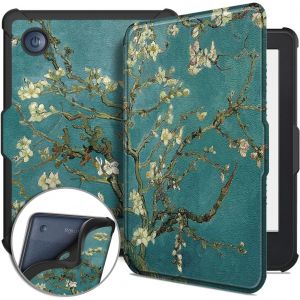 GUOP-Étui Housse Coque Pour Kobo Clara Colour 2024/ Kobo Clara Bw 2024/ Kobo Clara 2E 2022,6"" Ebook Reader Sleep Cover,Fleur - Neuf