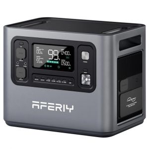 AFERIY P280 Station Électrique Portable 2800W, 2048Wh Batterie LiFePO4, Stockage Solaire 1200W, Recharge 1.5H Rapide, 13 Ports & Contrôle Smart App - Neuf