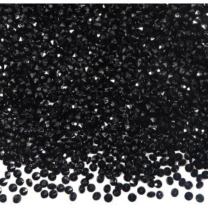 5000pcs Cristaux Acrylique Diamants Table Scatter Confetti Clair Pierres de Strass 3mm Noir pour Pi&iquest;&iquest;ce du Centre de Table Mariage Douche Nuptiale D&iquest;&iquest;corations de Perles de Vase - Neuf