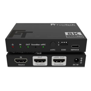 VornixorSarlshop-AX310 Extracteur audio HDMI 2.1 pour barre de son eARC, Supporte 8K 60Hz, 4K 120Hz, VRR, ALLM, Dolby Atmos, DTS, Splitter audio HDMI pour soundbar - Neuf