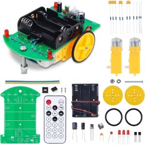 KAL-Kit De Voiture Télécommandé, Pour Débutants, 2 Wd, Pour Apprendre À Souder, Projets Scolaires Électroniques Pour Étudiants Et Bricoleurs, Apprendre À Souder - Neuf