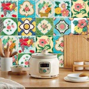20 Feuilles (15 x 15 cm), Mandala Stickers muraux - PVC - Imperméable à l'eau (Style 3) - Neuf