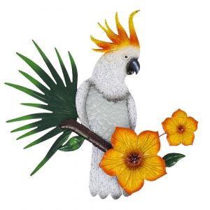 d&eacute;corations de no&euml;l en M&eacute;tal Parrot D&eacute;coration Murale d'Art en plein air de la Cl&ocirc;ture des Oiseaux Suspendus Ornement de Fer - Neuf