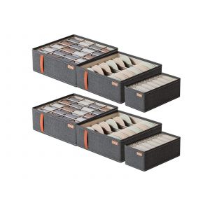 Ensemble de 3 bo&icirc;tes de rangement pour soutiens-gorge et sous-v&ecirc;tements - Neuf