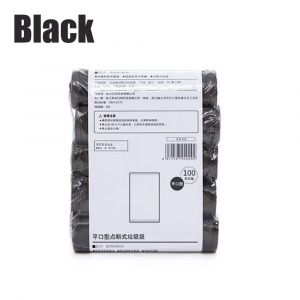 Sacs Poubelles Jetables M&eacute;nagers,100 &Agrave; 300 Pi&egrave;ces,Sacs Poubelles De Rangement De Cuisine,Dortoir,Salon,Utilisation De D&eacute;chets De Nettoyage,Sac En Plastique.Black.45X50Cm - Neuf