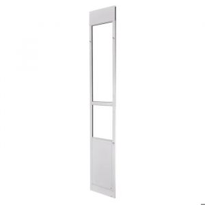 Chati&egrave;re Pour Chien Et Chat-Duoku-Adapt&eacute;e Aux Portes Coulissantes En Verre-Hauteur R&eacute;glable-Trappe Xl De 346x600 Mm - Neuf