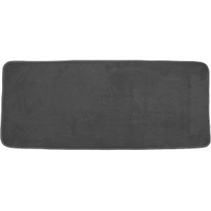KAL-, Tapis De Bain (50 X 120 Cm) Vitamine Anthracite, Microfibre - Neuf