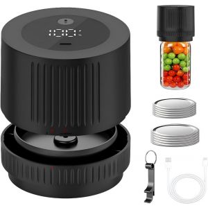 Machine À Emballer Sous Vide Électrique Pour Bocaux,Scellant Sous Vide,Conservation Des Aliments,Scellant Automatique Sous Vide Pour Ouverture Large Et Normale,Couvercle De Conserve,Stockage Des - Neuf