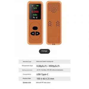 Geiger Counter Détecteur de rayonnements nucléaires Dosimètre personnel Détecteur de rayons X ¿ ß Testeur radioactif - Neuf