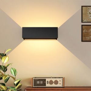 Subzonal-Applique Murale Led Ext&eacute;rieure/Int&eacute;rieure Ip65 Imperm&eacute;able,30w Appliques Murale Noir Angle De Faisceau R&eacute;glable 120&deg;,Pour Les Terrasse, Les Balcon, Les Jardin - Neuf