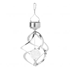 Hjlian Carillons Eoliens Solaires A Couleurs Changeantes, Lampe Spirale A Suspendre Pour Jardin, Cour, Pelouse, Balcon, Porche - Neuf