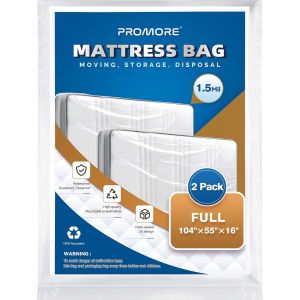 KALANKA-Housse de Protection en Plastique pour Matelas 140x200cm-2Pack Housse à Matelas Plastifiée,Sac de Rangement pour Le déménagement et Le Stockage - Neuf