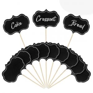 50 Pi&egrave;ces Marqueurs De Fromage Pour Planche De Charcuterie &Eacute;tiquettes De Buffet &Eacute;tiquettes De Bois De Dent Vierge Drapeaux Appeti (Haoyi-Yuhao - Neuf