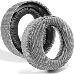 Professional Pu Leather Replacement Earpads For Sony Ps5 Pulse 3d, Uses High Quality Memory Foam For Comfort And Durability (Linen Cloth Grey) - Neuf