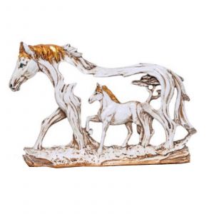 Harz Indien Statue de Cheval de Bureau Ornement de Sculpture Mod&egrave;le de Maison et de Bureau, Bureau des D&eacute;corations Jouet Cadeau enfant Animaux de la Statue - Neuf