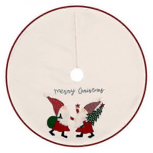 Tapis de sapin de No&euml;l - D&eacute;corations de f&ecirc;te de No&euml;l avec motif bonhomme de neige - Int&eacute;rieur/Ext&eacute;rieur - Neuf