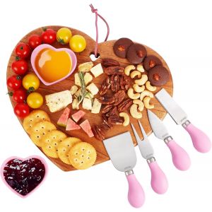 Plateau &Agrave; Fromage En Bois De Chinaberry En Forme De C?ur - Neuf