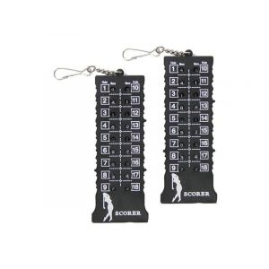 Compteur De Score De Golf 2 Pi&egrave;ces Pour 18 Trous - Suivi Des Coups, Noir - Neuf