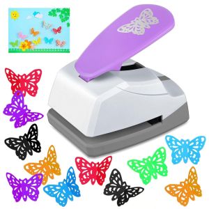 Sunoya Perforatrice De Papier Ppapillon, Perforatrice Scrapbooking Poinçon Fait Main Trou Perforateur Papier Pour Diy Scrapbooking Album Photo Étiquettes Cadeaux - Neuf