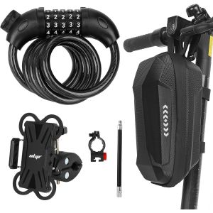 Tianyi-Antivol Trotinette Electrique, Cadenas À Combinaison Pour Véloantivol Vélo Electriqueantivol Motoantivols Pour Velo Et Scooters Electriques Avec Sac Etanchesupport Telephone16cm Valve - Neuf