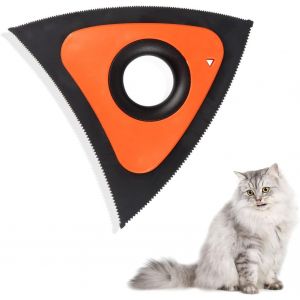 Brosse Anti Poils Animaux Chat Chien, Brosse Pour Enlever Poils Animaux, Brosse Anti Poils Animaux Silicone, Lavable, Reutilisable, Brosse Pour Canap&eacute;, Voiture, Tapis,Siege, Lit, Orange[Z395] - Neuf