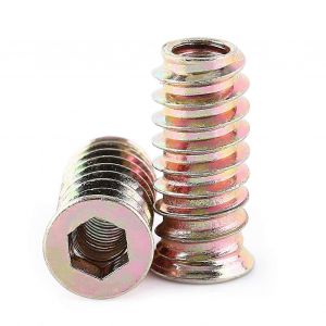 &Eacute;crou &agrave; visser &agrave; six pans creux M6 * 25mm pour insert filet&eacute; de meubles en bois - Neuf