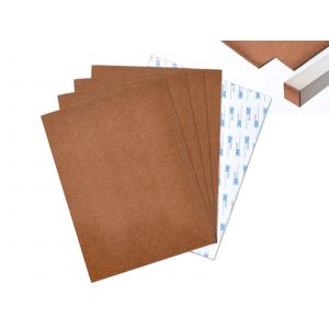 Patins en feutre autocollants pour meubles - Lot de 5, marron - Neuf