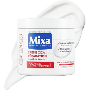 Kathlelxh-Expert Peau Sensible - Crème Cica Réparation - Réparation Effet Longue Durée - Peaux Très Sèches Et Rugueuses - Vi , Corps, Mains - Hypoallergénique - 400Ml[H2] - Neuf