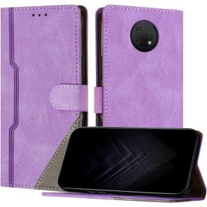 Kal-Étui Pour Nokia G10/G20/G30, Housse En Cuir Pu Avec [Protection Antichoc Tpu] [Fonction Support] [Porte-Cartes ] Antichoc Magnétique Coque Pour Nokia G10 - Violet - Neuf