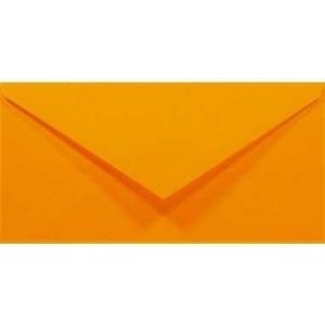 50 enveloppes longues orange pastel DL 110x220mm Rainbow 80g rabat pointu collage humide enveloppes colorées enveloppes décoratives pour invitations mariage Noël cartes de voeux anniversaire - Neuf