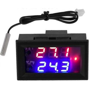 Thermostat Numérique Dc 12v Régulateur De Température Numérique Tout Usage Avec Capteur,Plage De Mesure De La Température : - 50 110 - Neuf