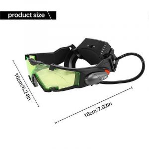 Lunettes de vision nocturne Lunettes de nuit LED réglables pour enfants pour la course,le vélo,la chasse pour protéger les yeux - Neuf