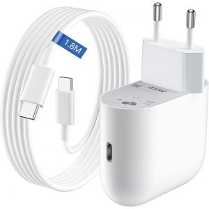 45w Usb C Mains Charger For Google Pixel 9a 9pro Xl 9pro 8a 8pro 7a 7pro,Fast Charger Usb C Plug And Cable Type C 1.8m For Iphone 16e 16 15 Pro Max Samsung A16 A55 A15 A35 A25 A05s A56 A26 S25 - Neuf