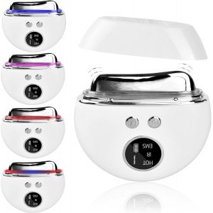 Appareil Ems Gua Sha Pour Visage, Masseur De Guasha Du Visage Électrique Avec 9 Vibrations Et 3 Chauffages, Masseur De Beauté De Raffermissement Du Visage, Appareil À Grattoir Anti-Rides Anti-Âge - Neuf